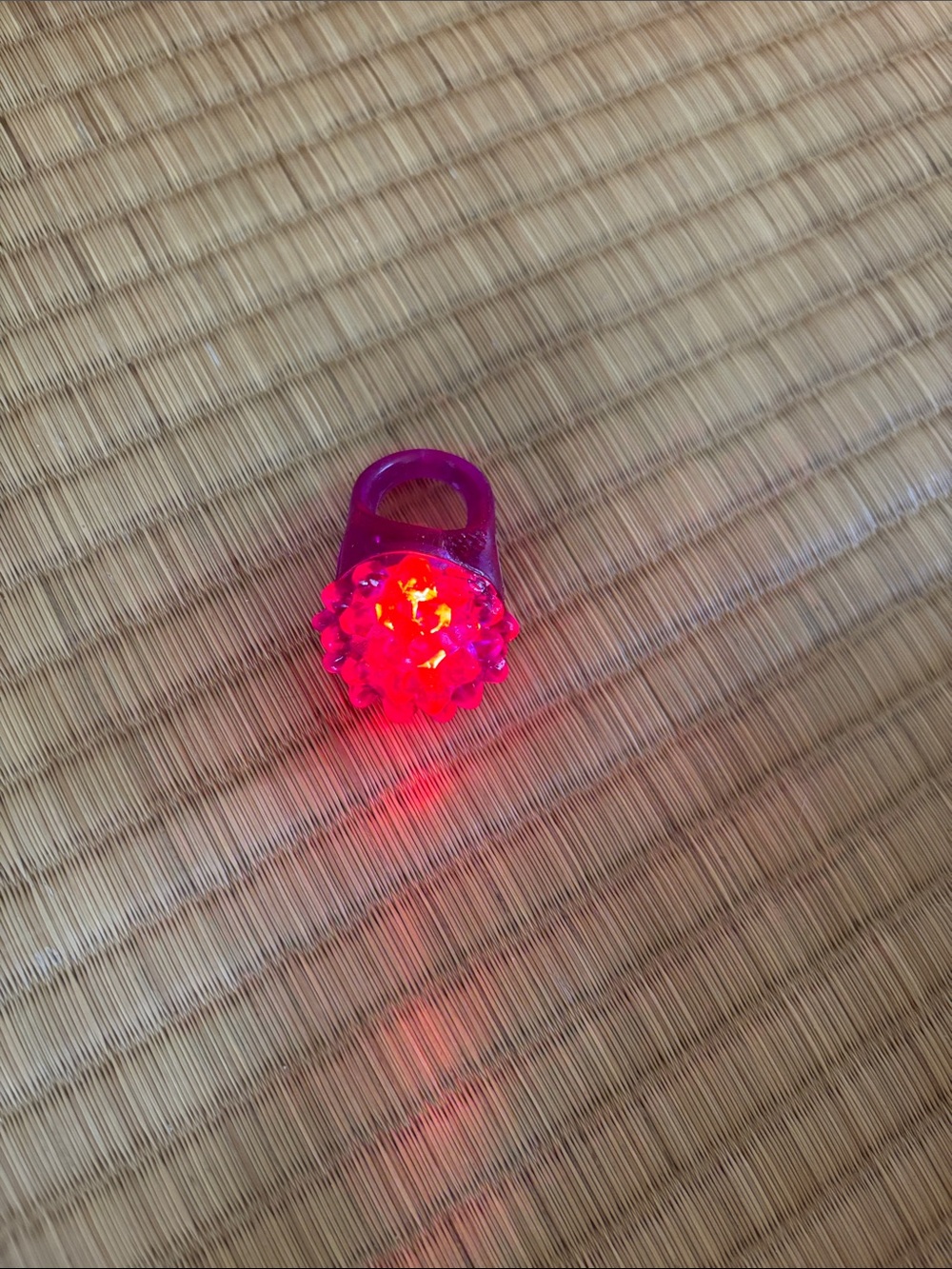 Kids Light-Up Pink Ring Toy - Fun LED Accessory